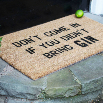 Gin Slogan Doormat