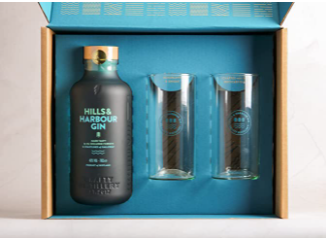 Hills and Harbour gin set